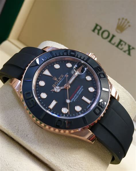 rolex yacht master 37mm oysterflex|More.